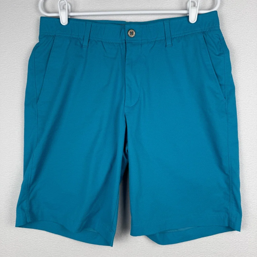 Under Armour Golf Shorts Mens 34 Blue Match Play Stretch Performance 1362498